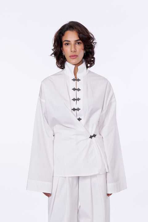 Knot Asymmetric Shirt